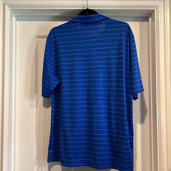 Walter Hagen Golf Striped Shirt Blue and White Large - Picture 2 of 9